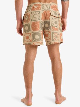 quiksilver, Surfsilk Straight 16" - Schwimmshorts für Männer, KHAKI FREEDOM FROM THE CHAOS (cjz7) Surfsilk Straight 16" - Swim Shorts for Men  EQYJV04107