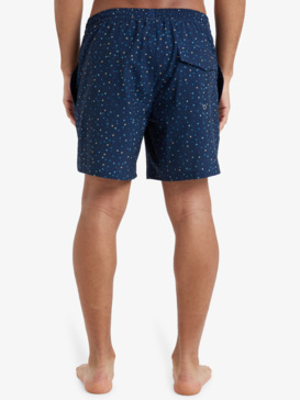 quiksilver, Surfsilk Straight 16" - Swim Shorts for Men, DARK NAVY MINICHAOS (ktp8) Surfsilk Straight 16" - Swim Shorts for Men  EQYJV04107