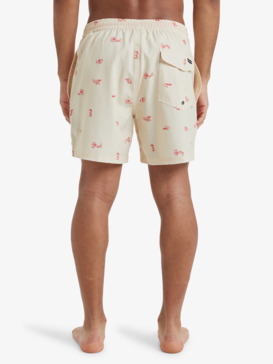 quiksilver, Surfsilk Straight 16" - Short de Natación para hombre, SUMMER MELON SPACED OUT (yee1) Surfsilk Straight 16" - Swim Shorts for Men  EQYJV04107