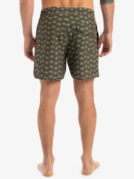 quiksilver, Surfsilk Scallop 16" - Schwimmshorts für Männer, FLOREVER GRAPE LEAF - CRE6 (cre6) Surfsilk Scallop 16" - Swim Shorts for Men  EQYJV04108