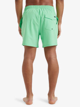 quiksilver, Surfsilk Solid 16" - Short de Natación para hombre, SUMMER GREEN (ggj0) Surfsilk Solid 16" - Swim Shorts for Men  EQYJV04118