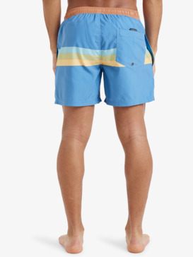 quiksilver, Everyday Straight 15" - Swim Shorts for Men, CORONET BLUE RETRO STRIPE (blq5) Everyday Straight 15" - Swim Shorts for Men  EQYJV04121