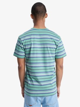 quiksilver, Tengha Stripe - Top de Punto con manga corta para hombre, MALACHITE GREEN TENGHA (gjr3) Tengha Stripe - Short Sleeve T-Shirt for Men  EQYKT04387