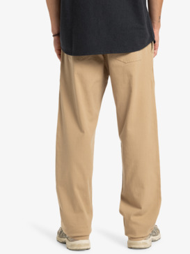 quiksilver, Taxer Regular Twill - Elasticated Cargo Trousers for Men, KHAKI (cjz0) Taxer Regular Twill - Elasticated Cargo Trousers for Men  EQYNP03328