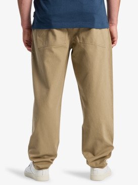 quiksilver, Diamond Pleated - Pantalon à plis pour Homme, ELMWOOD (tmp0) Diamond Pleated - Pleated Trousers for Men  EQYNP03330