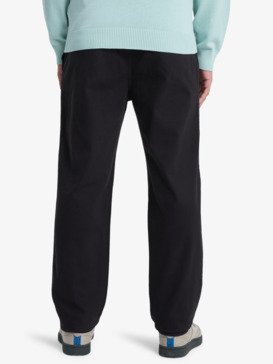 quiksilver, Union Straight Tappered - Trousers for Men, BLACK (kvj0) Union Straight Tappered - Trousers for Men  EQYNP03331