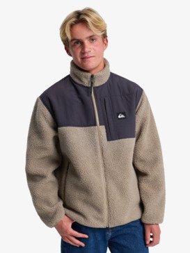 quiksilver, Shallow Water - Sherpa jas met rits voor Heren, FALLEN ROCK (tzc0) Shallow Water - Full Zip Sherpa Jacket for Men  EQYPF03076