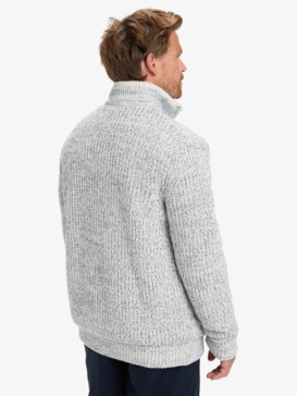 quiksilver, Boketto - Full Zip Lined Sweater for Men, LIGHT GREY HEATHER (sjsh) Boketto - Full Zip Lined Sweater for Men  EQYSW03324