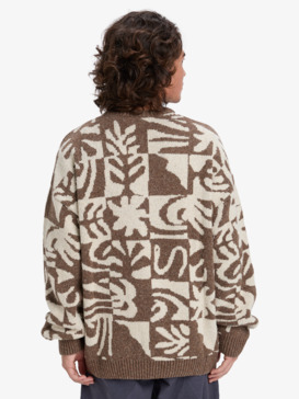 quiksilver, Hall City Jacquard - Jumper for Men, CHOCOLATE BROWN TERREAU DESERT (csd6) Hall City Jacquard - Jumper for Men  EQYSW03329