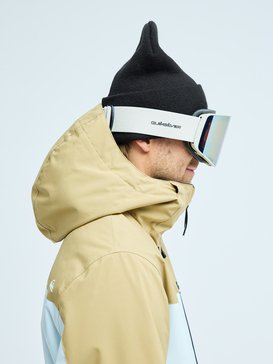 quiksilver, Storm Mg - Masque de ski/snowboard pour Homme, BONE WHITE/CLUX ML GOLD S3 (wcl0) Storm Mg - Ski/Snowboard Goggles for Men  EQYTG03219