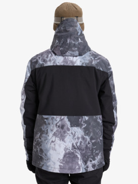quiksilver, Sycamore Printed - Technical Snow Jacket for Men, THERMOSTAMP GRAYSCALE (kvj3) Sycamore Printed - Technical Snow Jacket for Men  EQYTJ03514