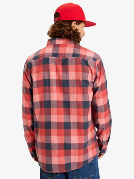 quiksilver, Motherfly Plaid - Long Sleeve Shirt for Men, MINERAL RED MOTHERFLY CHECK (mmz1) Motherfly Plaid - Long Sleeve Shirt for Men  EQYWT04642