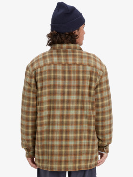 quiksilver, Venture Sherpa - Overshirt met Lange Mouwen voor Heren, ALMOND VENTURE (cmd1) Venture Sherpa - Long Sleeve Overshirt for Men  EQYWT04645
