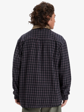 quiksilver, Mercury Sandstrokes - Chemise manches longues pour Homme, SAND STROKES BLACK (kvj1) Mercury Sandstrokes - Long Sleeve Shirt for Men  EQYWT04647