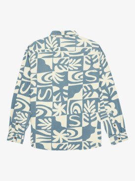 quiksilver, Motherfly Printed - Chemise manches longues pour Homme, CHINA BLUE DESERT CHECKER (bnd6) Motherfly Printed - Long Sleeve Shirt for Men  EQYWT04653
