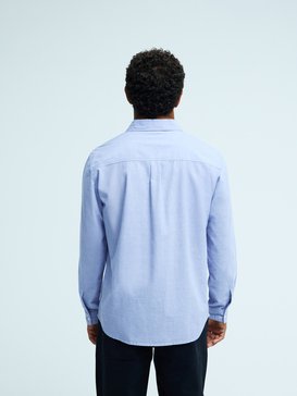 quiksilver, Diamond Chambray - Camicia a Maniche Lunghe da Uomo, ASHLEY BLUE (bhl0) Diamond Chambray - Long Sleeve Shirt for Men  EQYWT04666