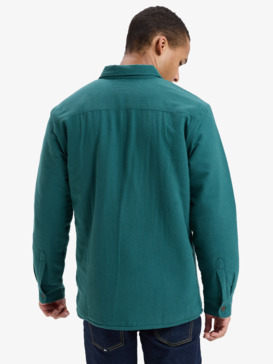 quiksilver, Husson Sherpa - Long Sleeve Overshirt for Men, TREKKING GREEN (tkr) Husson Sherpa - Long Sleeve Overshirt for Men  EQYWT04668