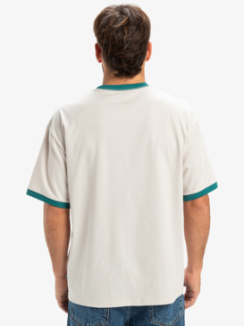 quiksilver, Ticket To The Beach Ringer - T-Shirt für Männer, WIND CHIME (sfa0) Ticket To The Beach Ringer - Short Sleeves T-Shirt for Men  EQYZT08019