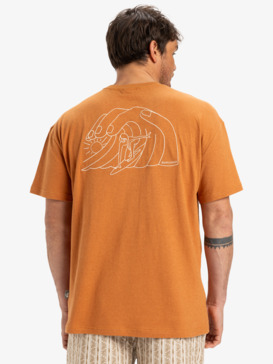 quiksilver, CL Freedom Swell - Short Sleeves T-Shirt for Men, BRAN (cmn0) CL Freedom Swell - Short Sleeves T-Shirt for Men  EQYZT08027