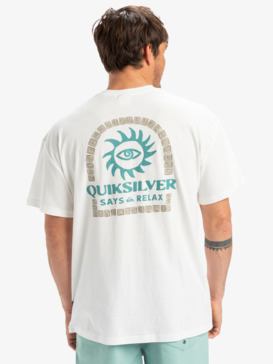 quiksilver, CL Sun Power - Short Sleeves T-Shirt for Men, SNOW WHITE (wbk0) CL Sun Power - Short Sleeves T-Shirt for Men  EQYZT08028