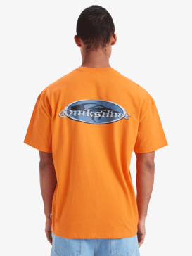 quiksilver, Mercury Chrome Oldenglish - Short Sleeve T-Shirt for Men, ORANGE PEEL (nkq0) Mercury Chrome Oldenglish - Short Sleeve T-Shirt for Men  EQYZT08110