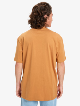 quiksilver, Ev Mini Logo - Camiseta de manga corta para hombre, ALMOND (cmd0) Ev Mini Logo - Short Sleeve T-Shirt for Men  EQYZT08181