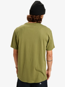 quiksilver, Ev Comp Logo - T-Shirt à manches courtes pour Homme, LODEN GREEN (gng0) Ev Comp Logo - Short Sleeve T-Shirt for Men  EQYZT08182