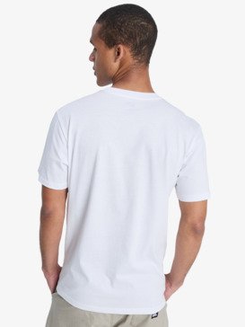 quiksilver, Ev Comp Logo - T-Shirt à manches courtes pour Homme, WHITE (wbb0) Ev Comp Logo - Short Sleeve T-Shirt for Men  EQYZT08182