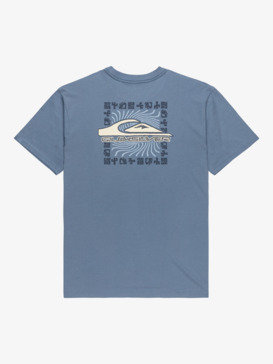 quiksilver, Evo Border Lines - T-Shirt für Männer, CHINA BLUE (bnd0) Evo Border Lines - Short Sleeve T-Shirt for Men  EQYZT08191
