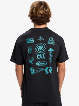 quiksilver, Pto Welcome All - Short Sleeve T-Shirt for Men, BLACK (kvj0) Pto Welcome All - Short Sleeve T-Shirt for Men  EQYZT08199