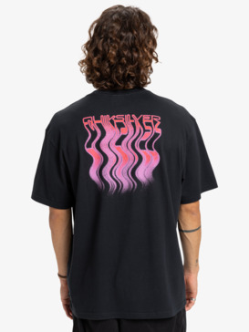 quiksilver, Hw Melt Away - T-shirt de manga curta para homem, BLACK (kvj0) Hw Melt Away - Short Sleeve T-Shirt for Men  EQYZT08200