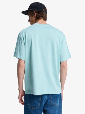 quiksilver, Salt Water Pocket - Short Sleeve T-Shirt for Men, BLUE HAZE (bga0) Salt Water Pocket - Short Sleeve T-Shirt for Men  EQYZT08205