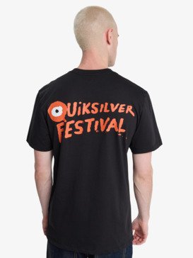 quiksilver, Quiksilver Festival - Printed Short Sleeve T-Shirt for Men, BLACK (kvj0) Quiksilver Festival - Printed Short Sleeve T-Shirt for Men  EQYZT08455