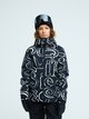 KIDS SPIRAL PRINT BLACK (kvj6)