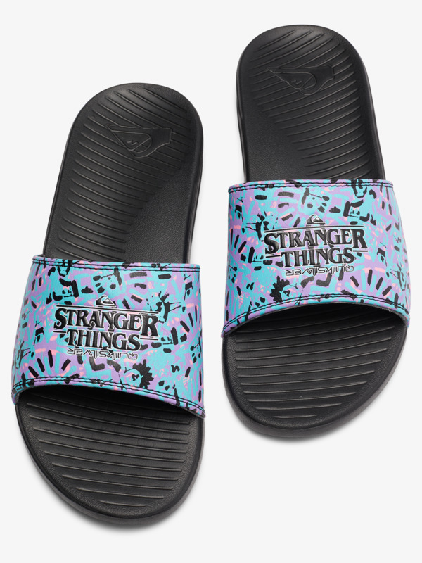 Quiksilver x Stranger Things Lenora Hills Bright Coast - Slider Sandals for Men  AQYL101294
