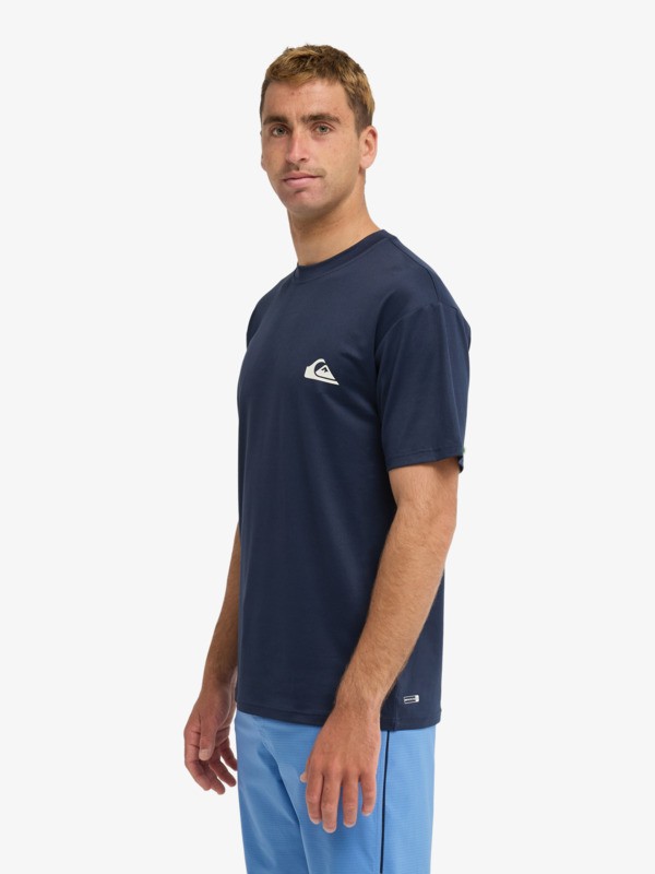 thumbnail image 2 of VAYAGER Men's Swim Shirts Rash Guard UPF 50 T Shirts Quick Dry Loose Fit Water Surfing Shirt(Blue M 2 of 7