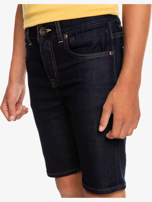 Modern Flave Rinse - Denim Shorts for Boys 8-16 EQBDS03063