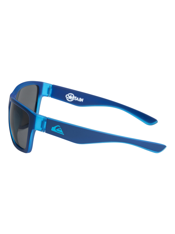 quiksilver, Captain - Lunettes de soleil pour garçon 3-7 ans, MATTE CRYSTAL BLUE/ GREY (xbbs) Captain - Sunglasses for Boys 3-7  EQBEY03003