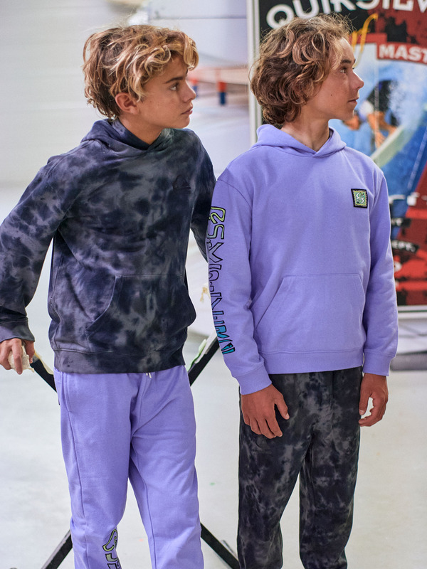 Cloudy Tie Dye Sweat Shorts for Boys Quiksilver