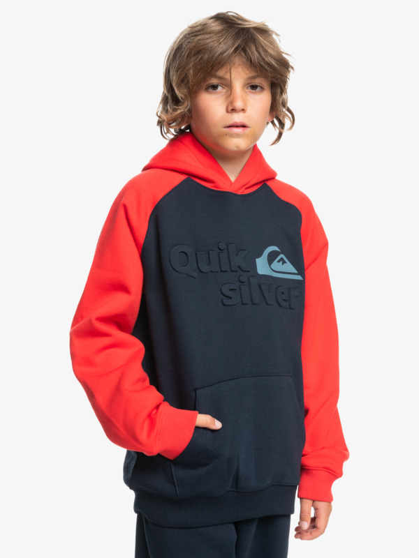 Age Of Blue Emboss - Hooded sweatshirt for boys 8-16yrs  EQBFT03887