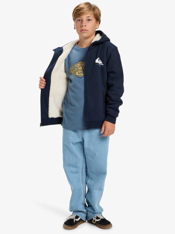Fleece Sherpa - Full Zip Hoodie for Boys 8-16  EQBFT03947