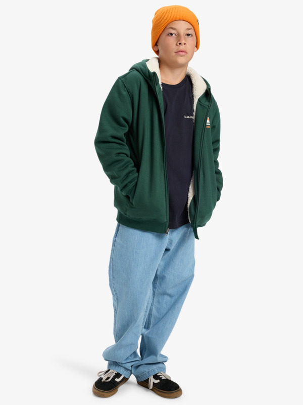 Fleece Sherpa - Full Zip Hoodie for Boys 8-16  EQBFT03947