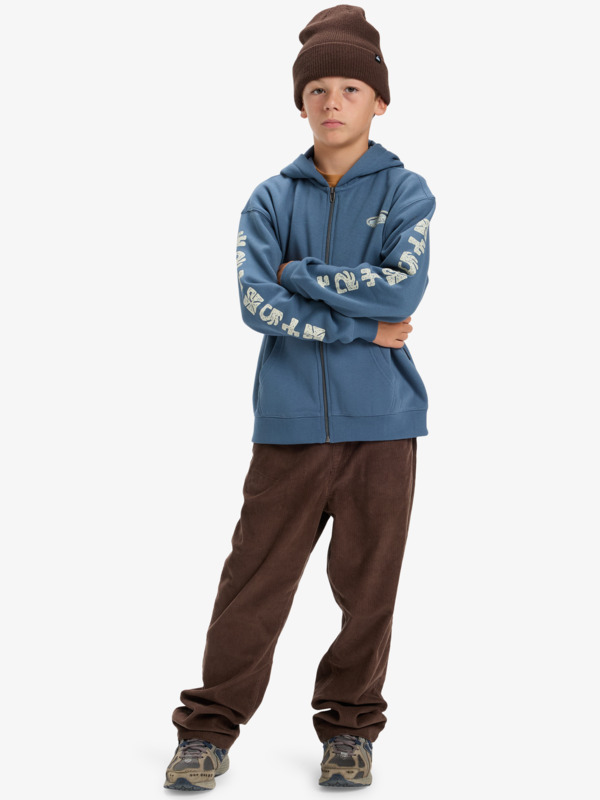 Salt Water Graphic Zip - Full Zip Hoodie for Boys 8-16  EQBFT03962