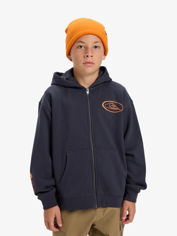 Salt Water Graphic Zip - Full Zip Hoodie for Boys 8-16  EQBFT03962