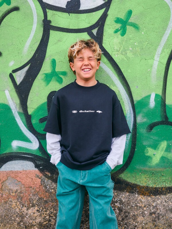 Openbar - Mock Layered Crew for Boys 8-16  EQBFT03963