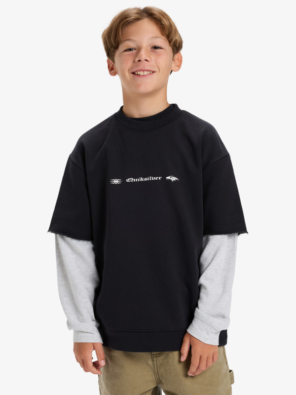 Openbar - Mock Layered Crew for Boys 8-16  EQBFT03963