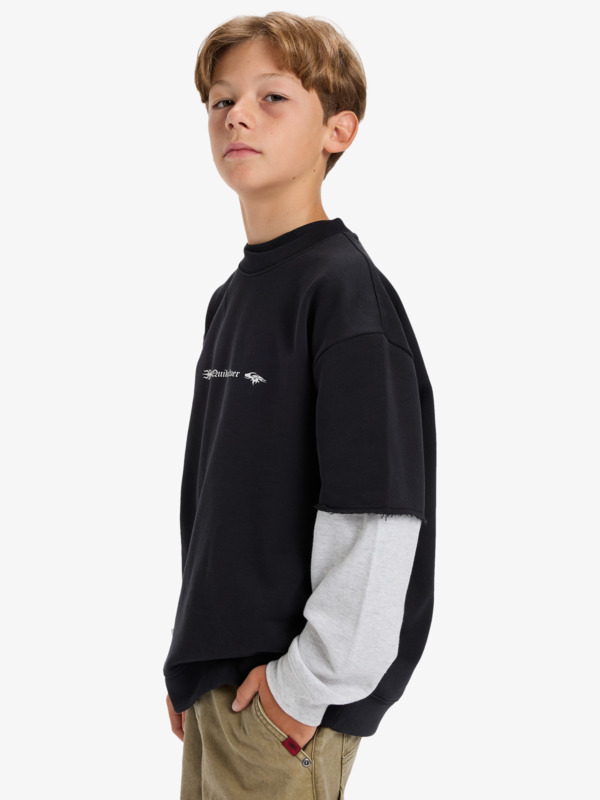 Openbar - Mock Layered Crew for Boys 8-16  EQBFT03963