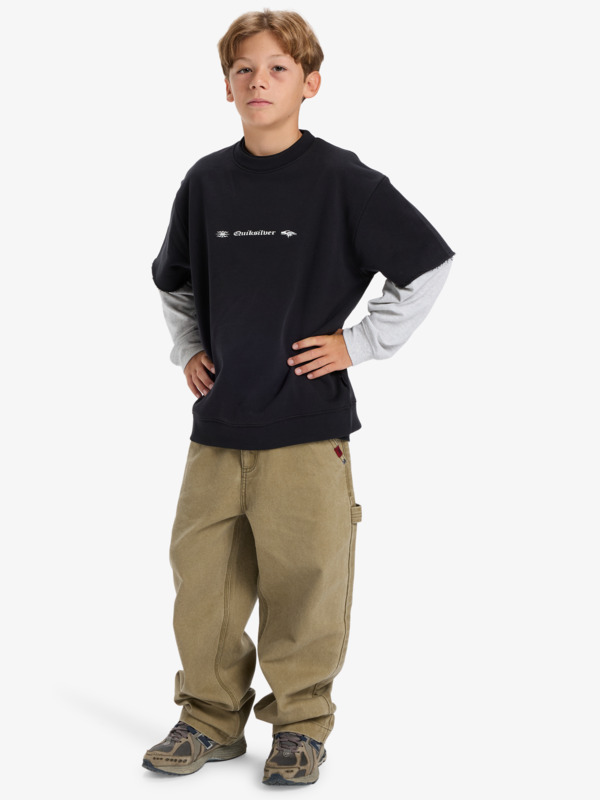 Openbar - Mock Layered Crew for Boys 8-16  EQBFT03963
