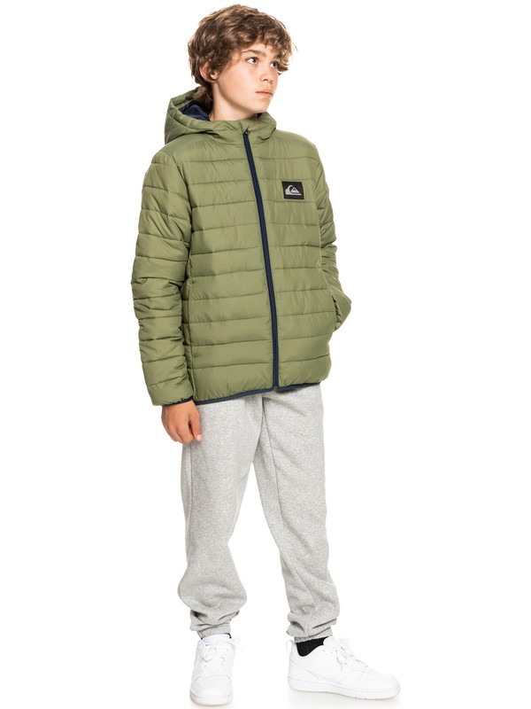 Scaly - Hooded Puffer Jacket for Boys  EQBJK03232
