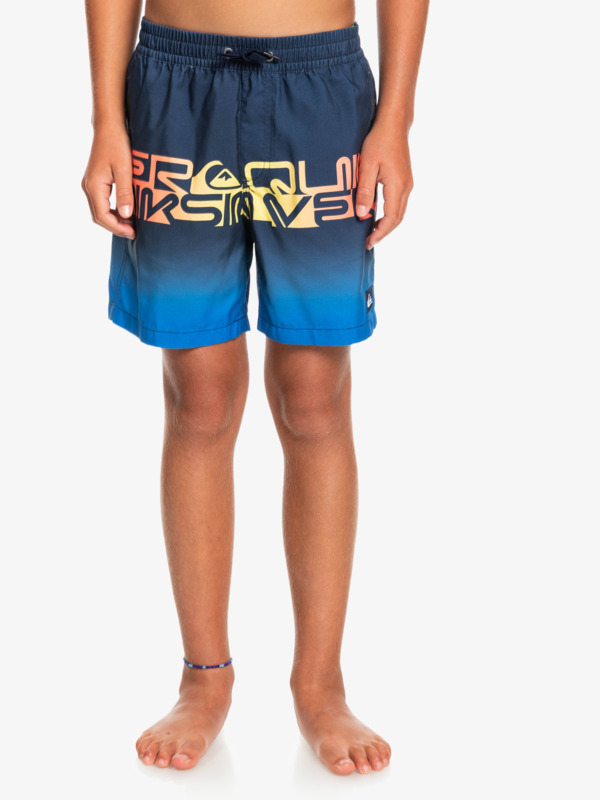 Word block 14" - Swim Shorts for Boys 8-16  EQBJV03403